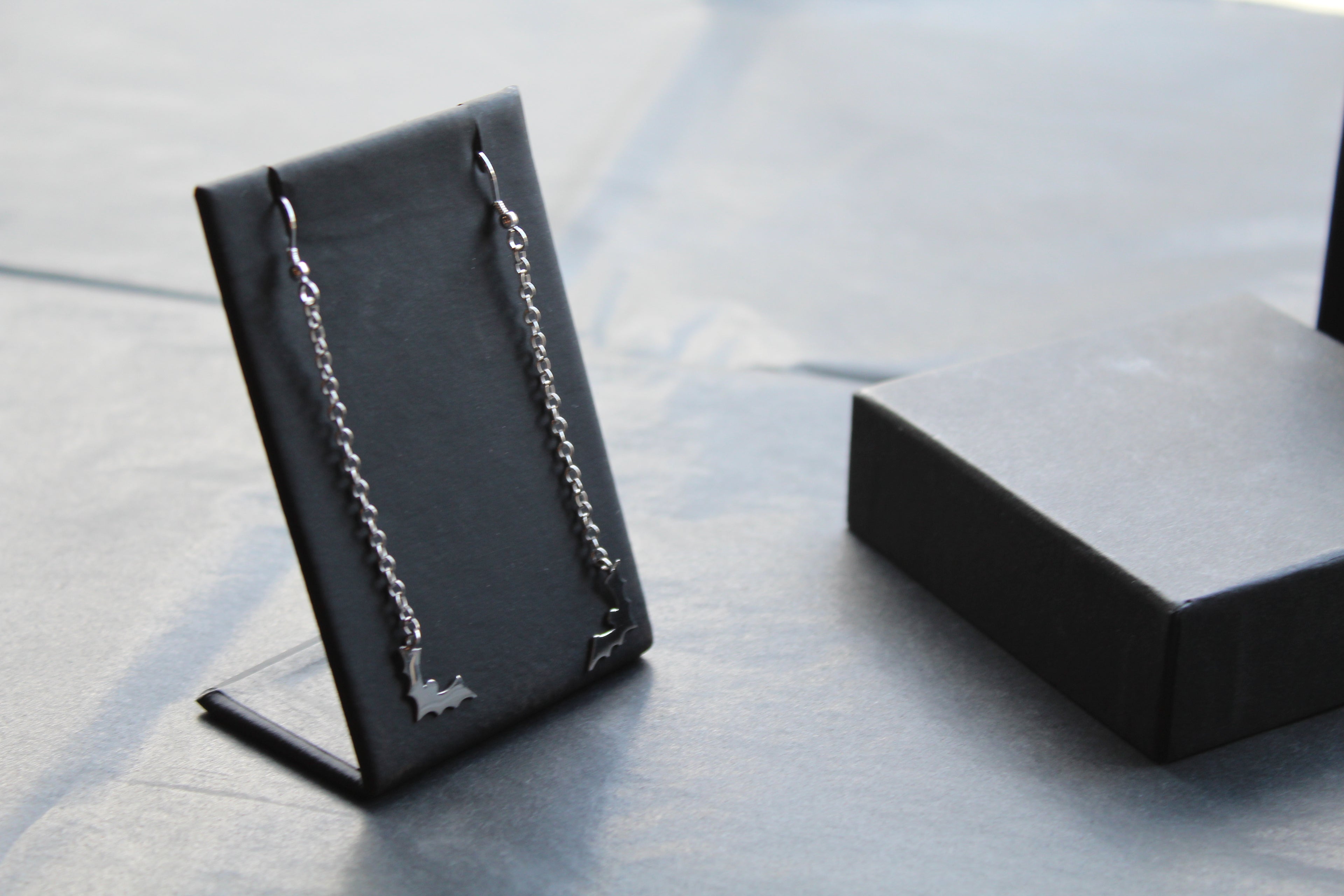 Bat Drop Earrings