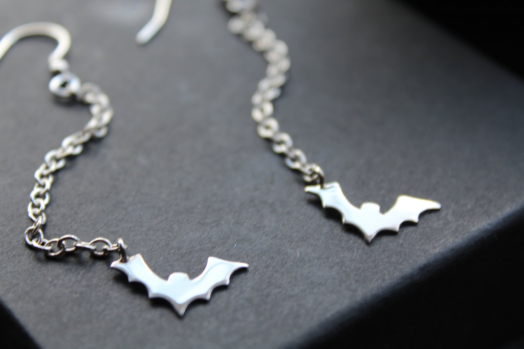 Bat Drop Earrings