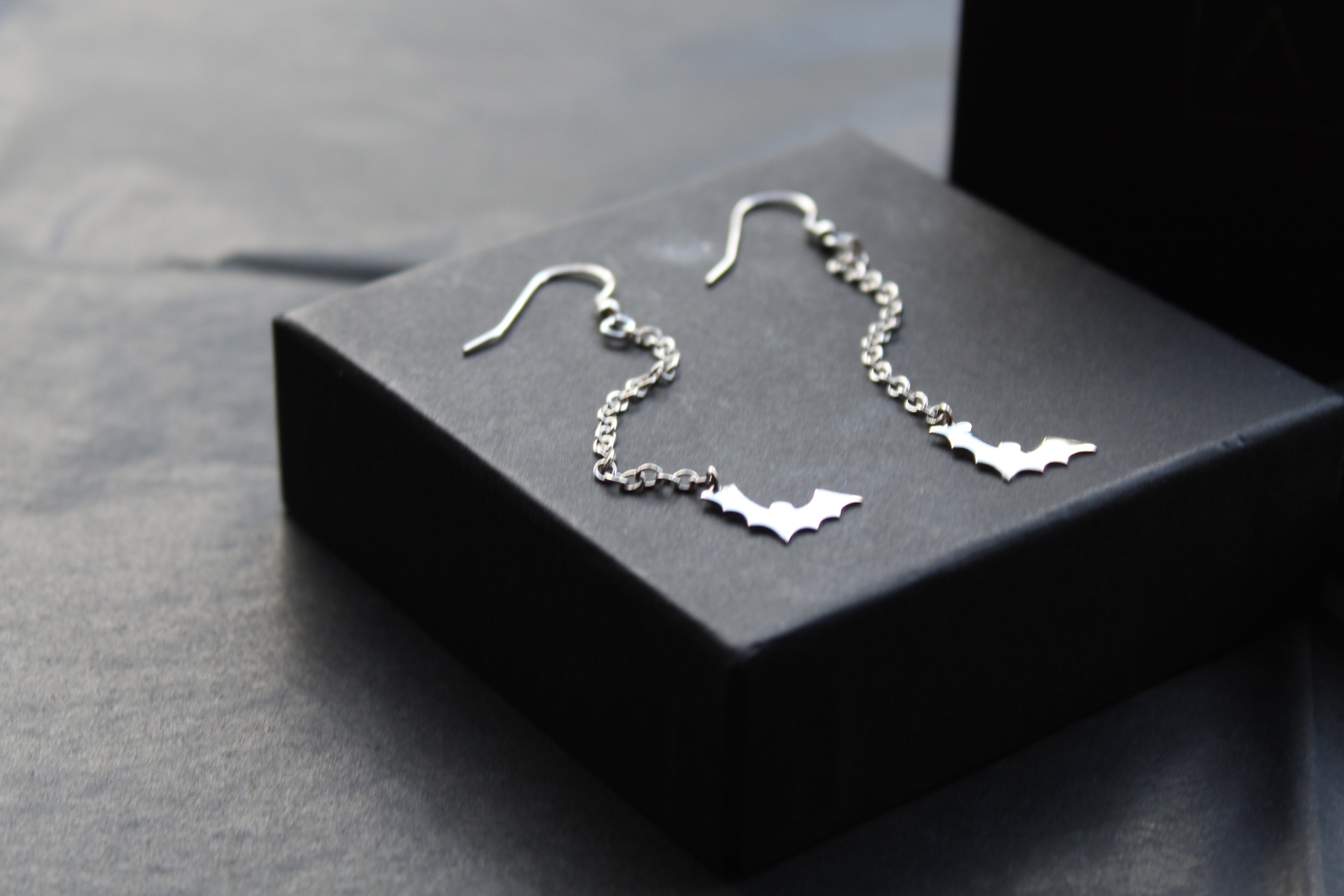Bat Drop Earrings