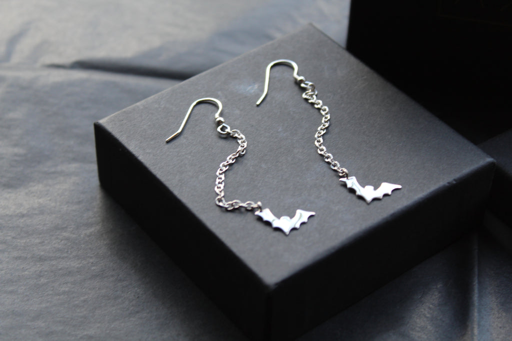 Bat Drop Earrings