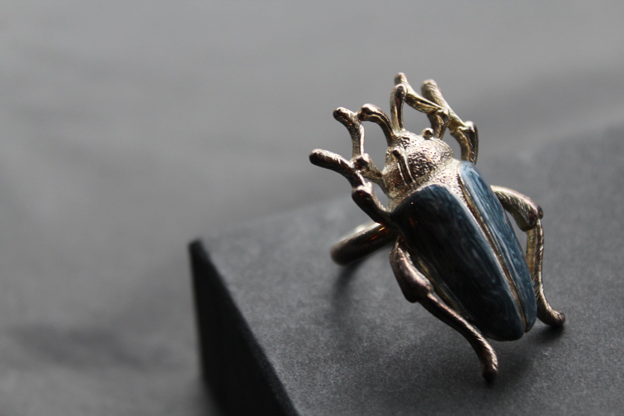 Sterling silver deals scarab ring