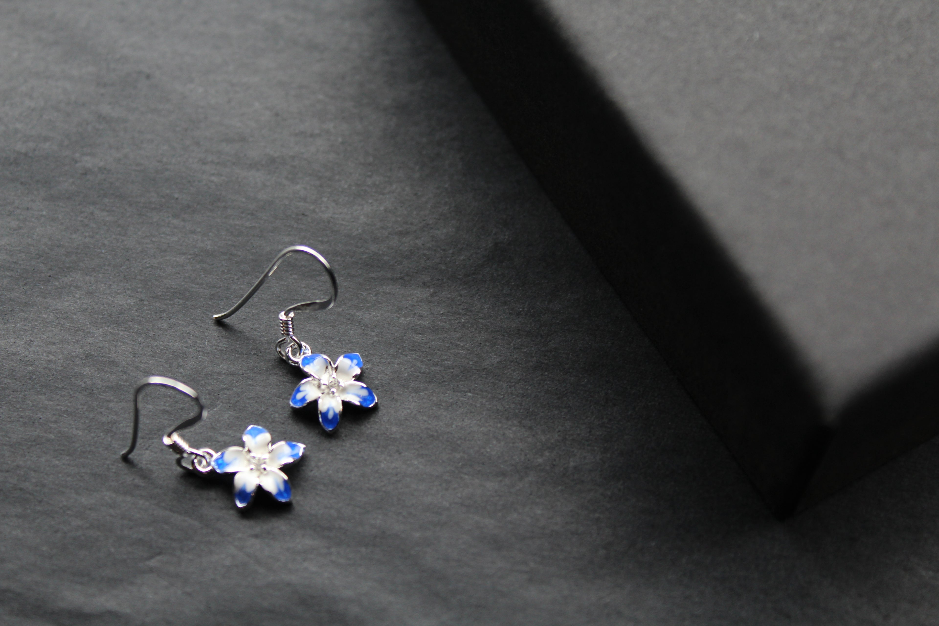 Blue Flower Earrings