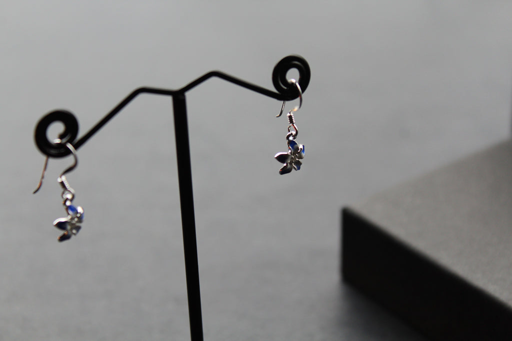 Blue Flower Earrings