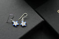 Blue Flower Earrings