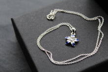 Load image into Gallery viewer, Blue Flower Necklace

