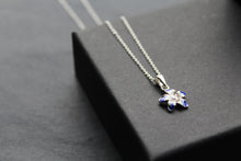 Load image into Gallery viewer, Blue Flower Necklace
