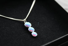 Load image into Gallery viewer, Blue Opal Trio Necklace
