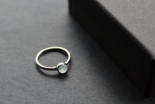 Load image into Gallery viewer, Blue Sea Glass Ring
