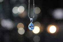 Load image into Gallery viewer, Blue Topaz Tear Drop Necklace
