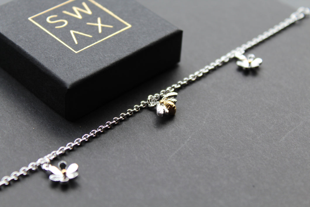 Bumble Bee Charm Bracelet
