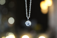 Load image into Gallery viewer, Clear CZ Pendant with Chain
