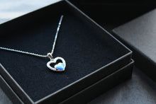 Load image into Gallery viewer, CZ &amp; Opalique Heart Pendant
