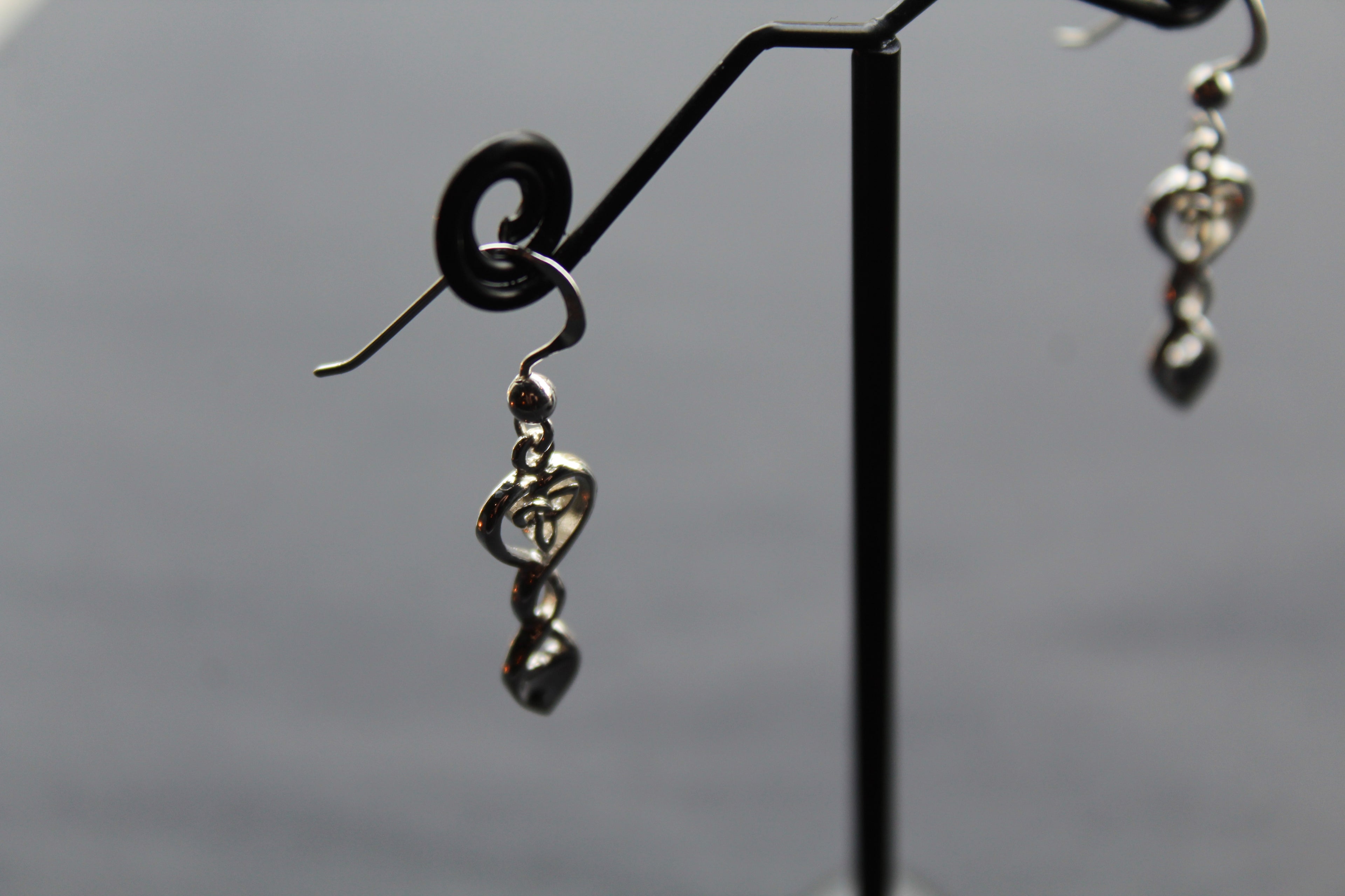 Celtic Love Spoon Drop Earrings