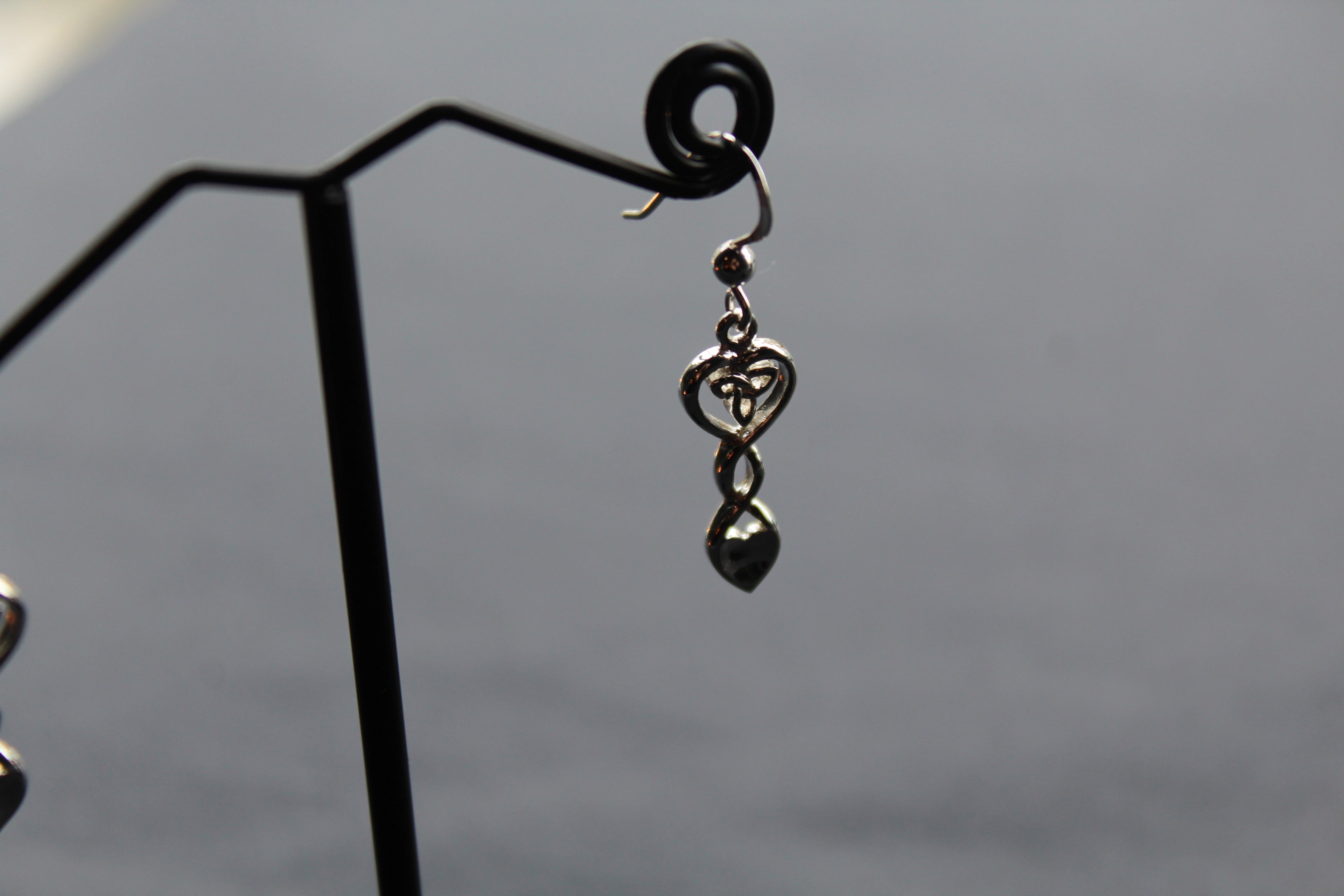Celtic Love Spoon Drop Earrings