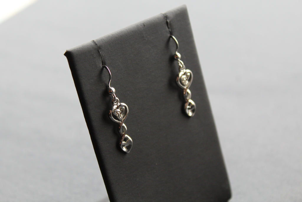 Celtic Love Spoon Drop Earrings