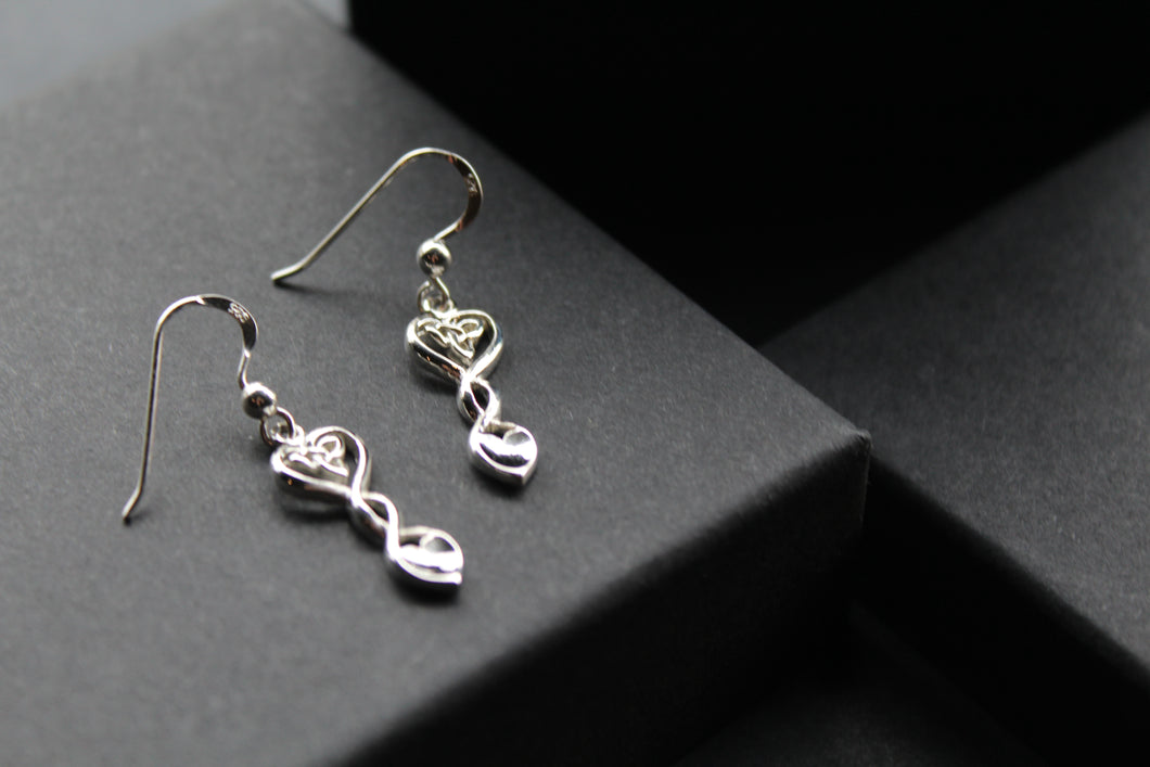 Celtic Love Spoon Drop Earrings