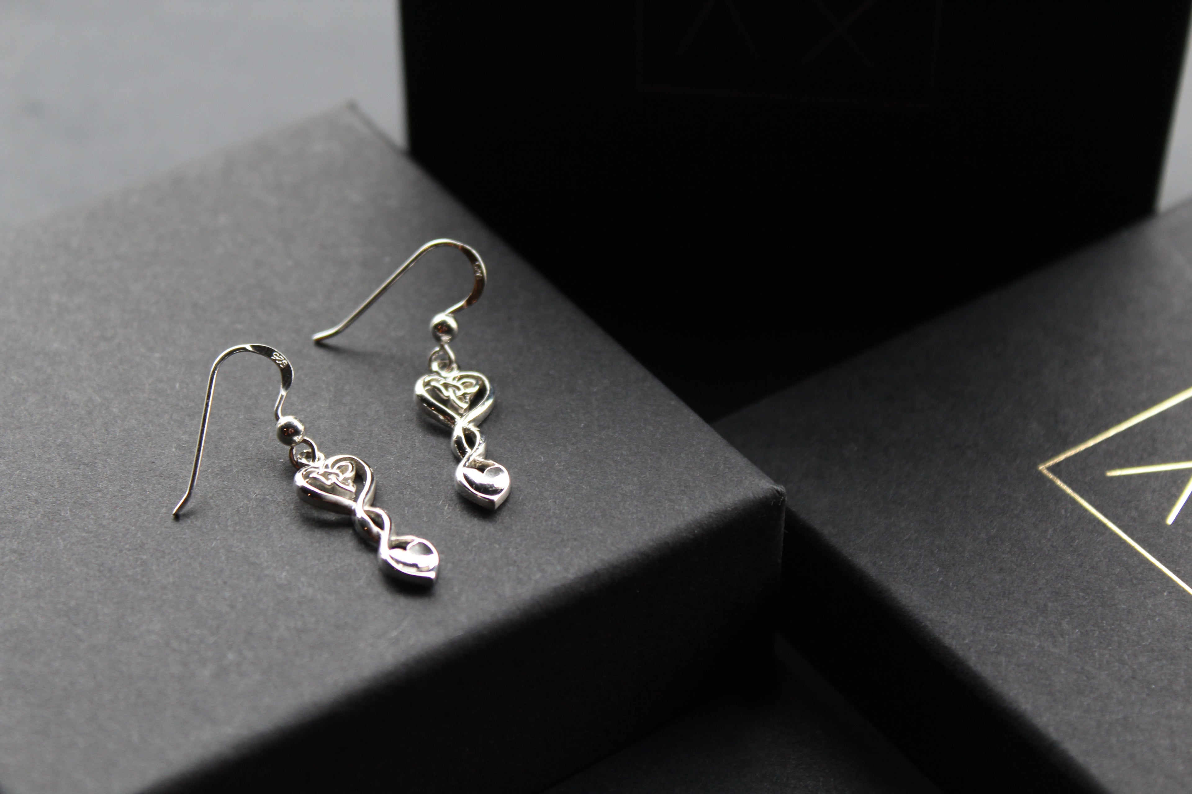 Celtic Love Spoon Drop Earrings