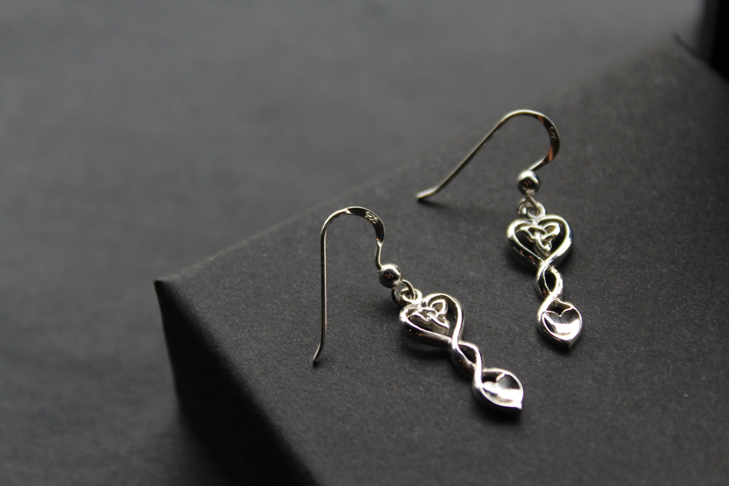 Celtic Love Spoon Drop Earrings