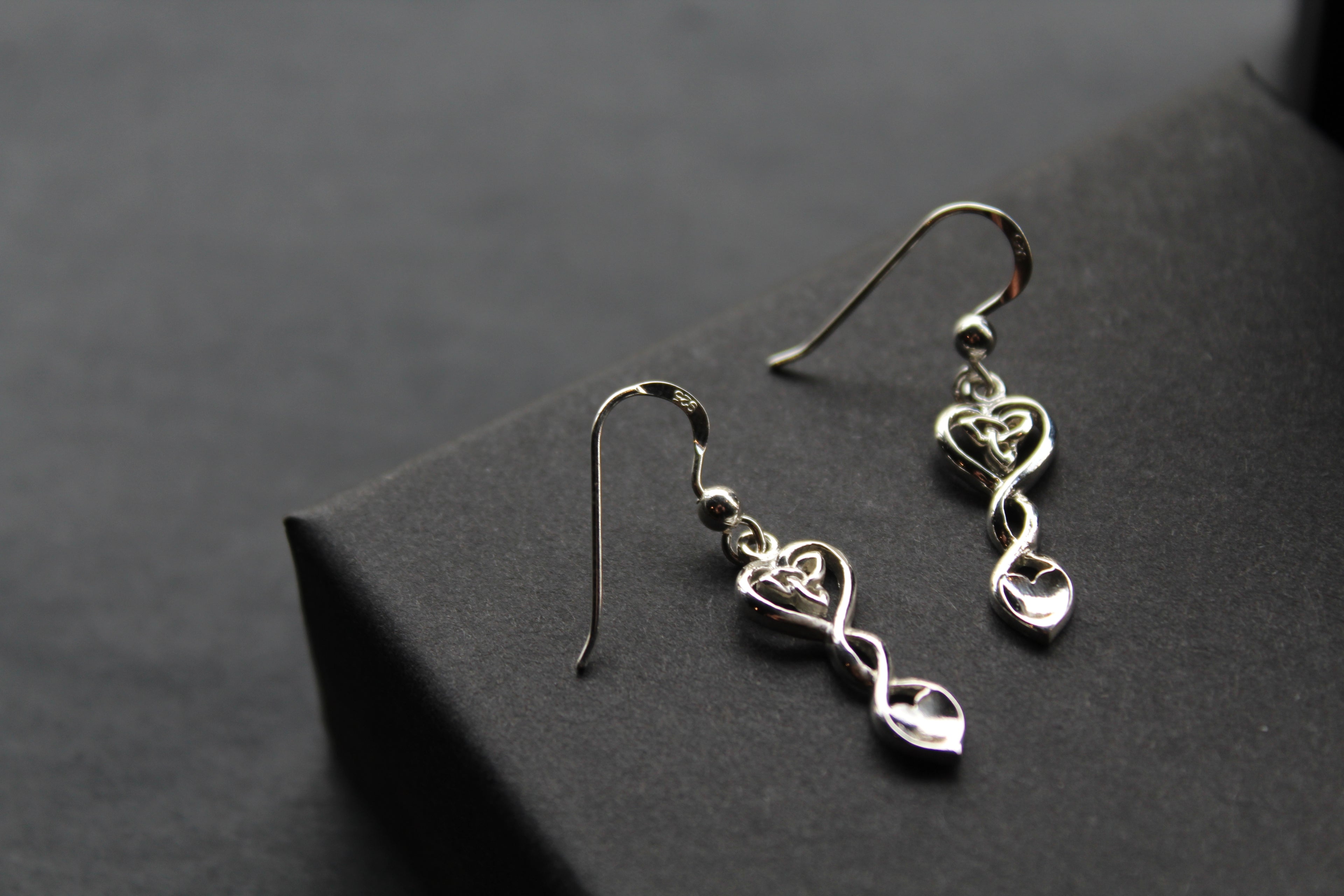 Celtic Love Spoon Drop Earrings