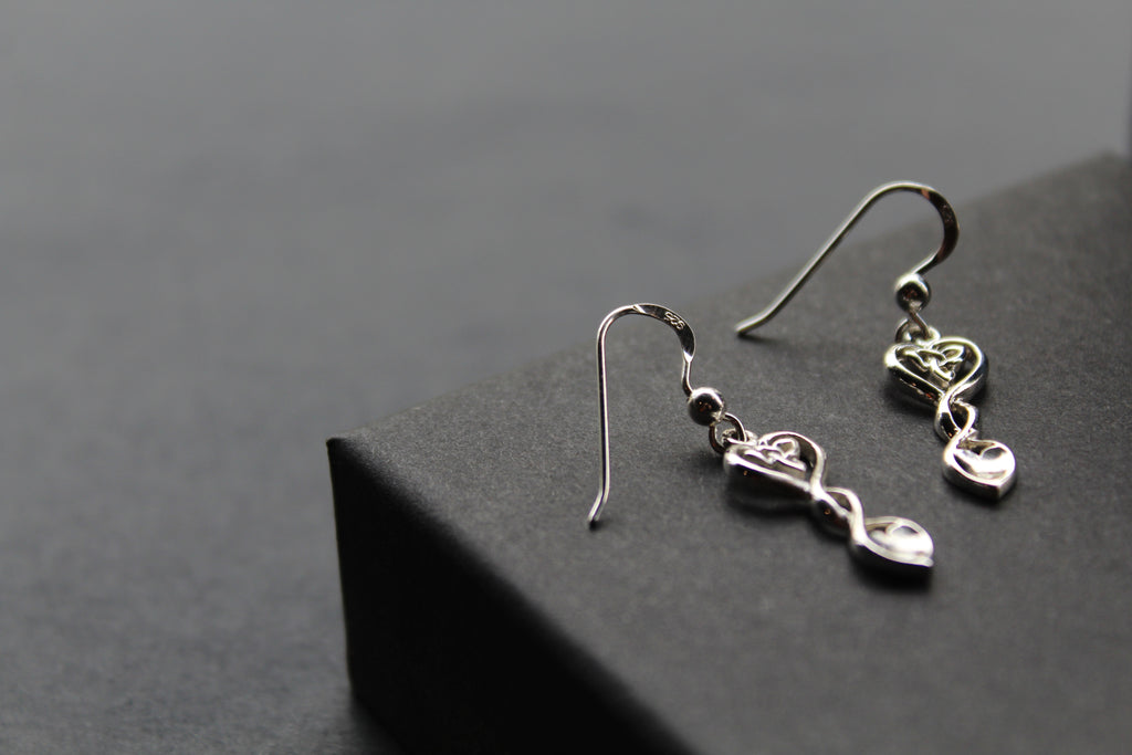 Celtic Love Spoon Drop Earrings