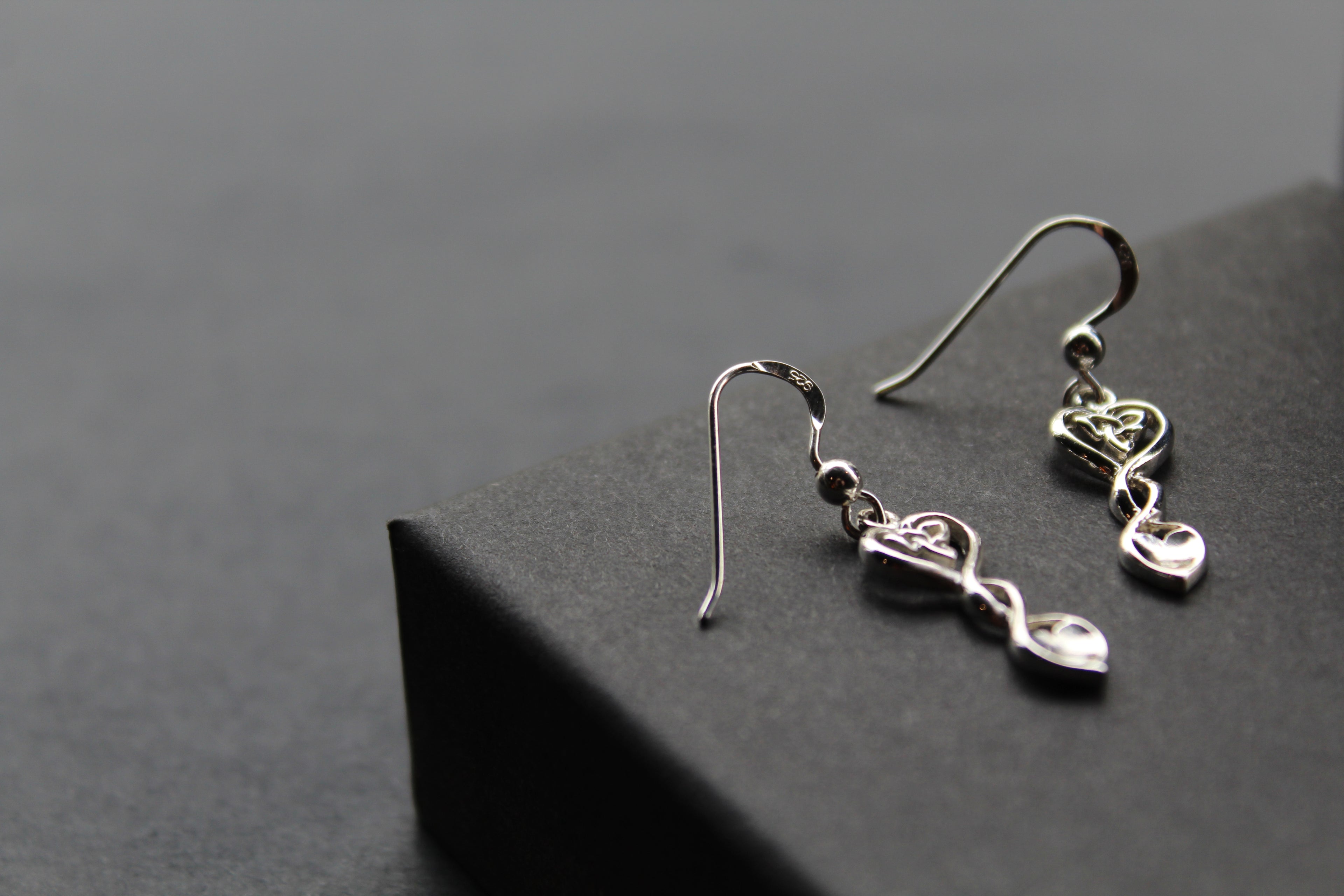 Celtic Love Spoon Drop Earrings