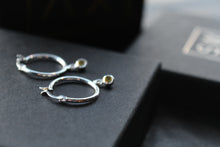 Load image into Gallery viewer, Citrine Coloured CZ  Huggies
