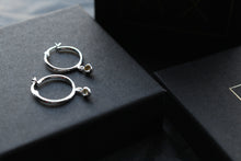 Load image into Gallery viewer, Citrine Coloured CZ  Huggies
