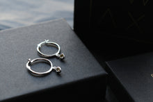 Load image into Gallery viewer, Citrine Coloured CZ  Huggies
