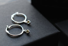 Load image into Gallery viewer, Citrine Coloured CZ  Huggies
