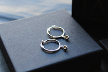 Load image into Gallery viewer, Citrine Coloured CZ  Huggies
