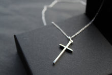 Load image into Gallery viewer, Classic Silver Cross Necklace
