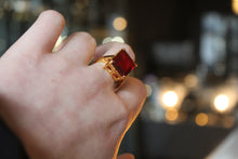 Load image into Gallery viewer, Cocktail Ring Ruby Red
