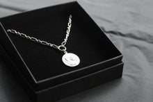 Load image into Gallery viewer, Coin Necklace with Paper Link Chain
