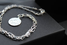 Load image into Gallery viewer, Coin Necklace with Paper Link Chain
