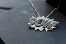 Load image into Gallery viewer, Comic &quot;POW&quot; Pendant with Chain

