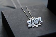 Load image into Gallery viewer, Comic &quot;ZAP&quot; Pendant with Chain
