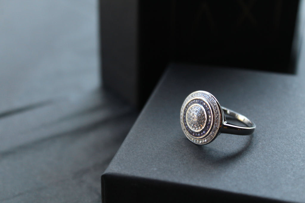 Cubic Zirconia Amethyst Ring