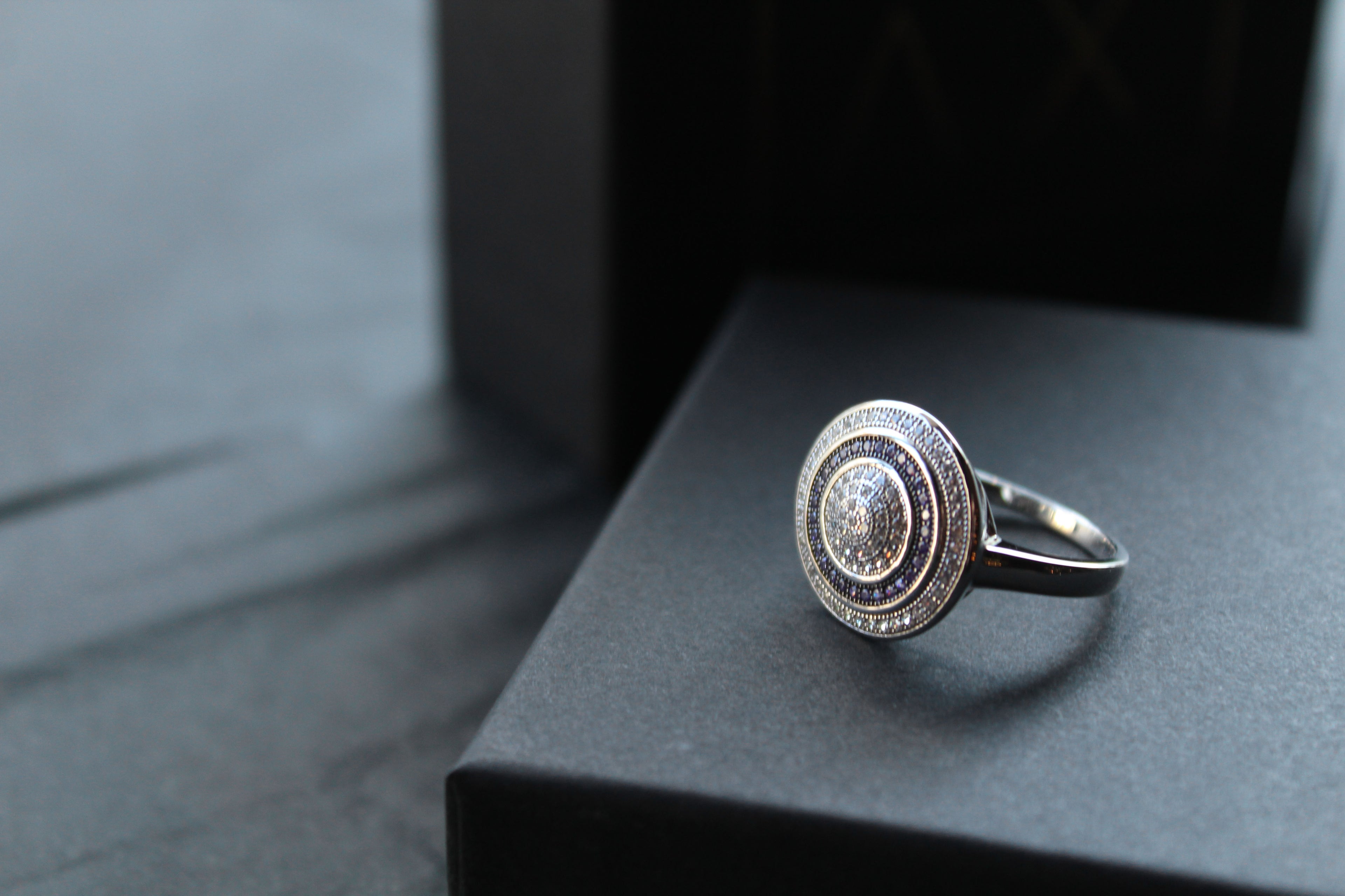 Cubic Zirconia Amethyst Ring