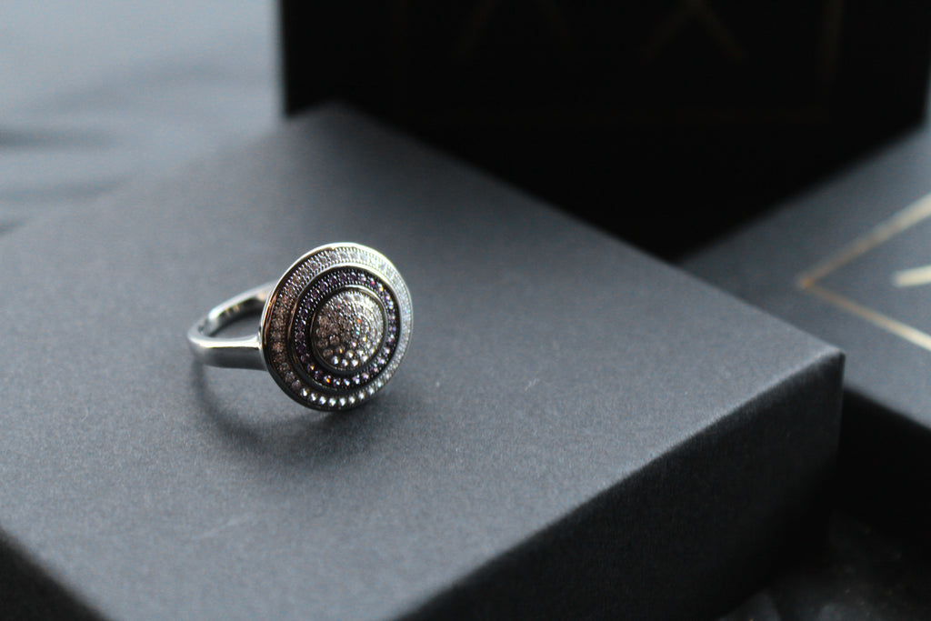 Cubic Zirconia Amethyst Ring