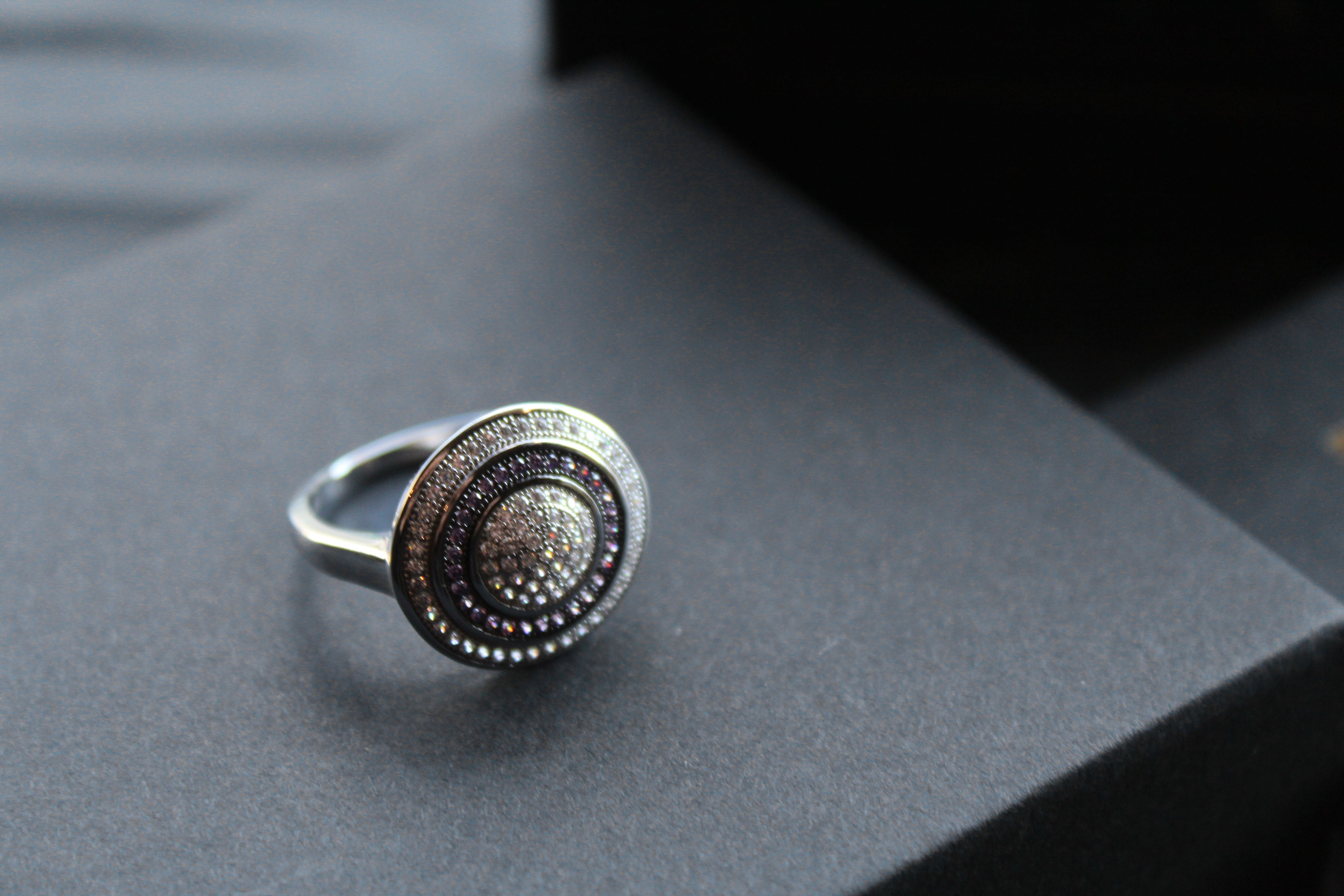 Cubic Zirconia Amethyst Ring