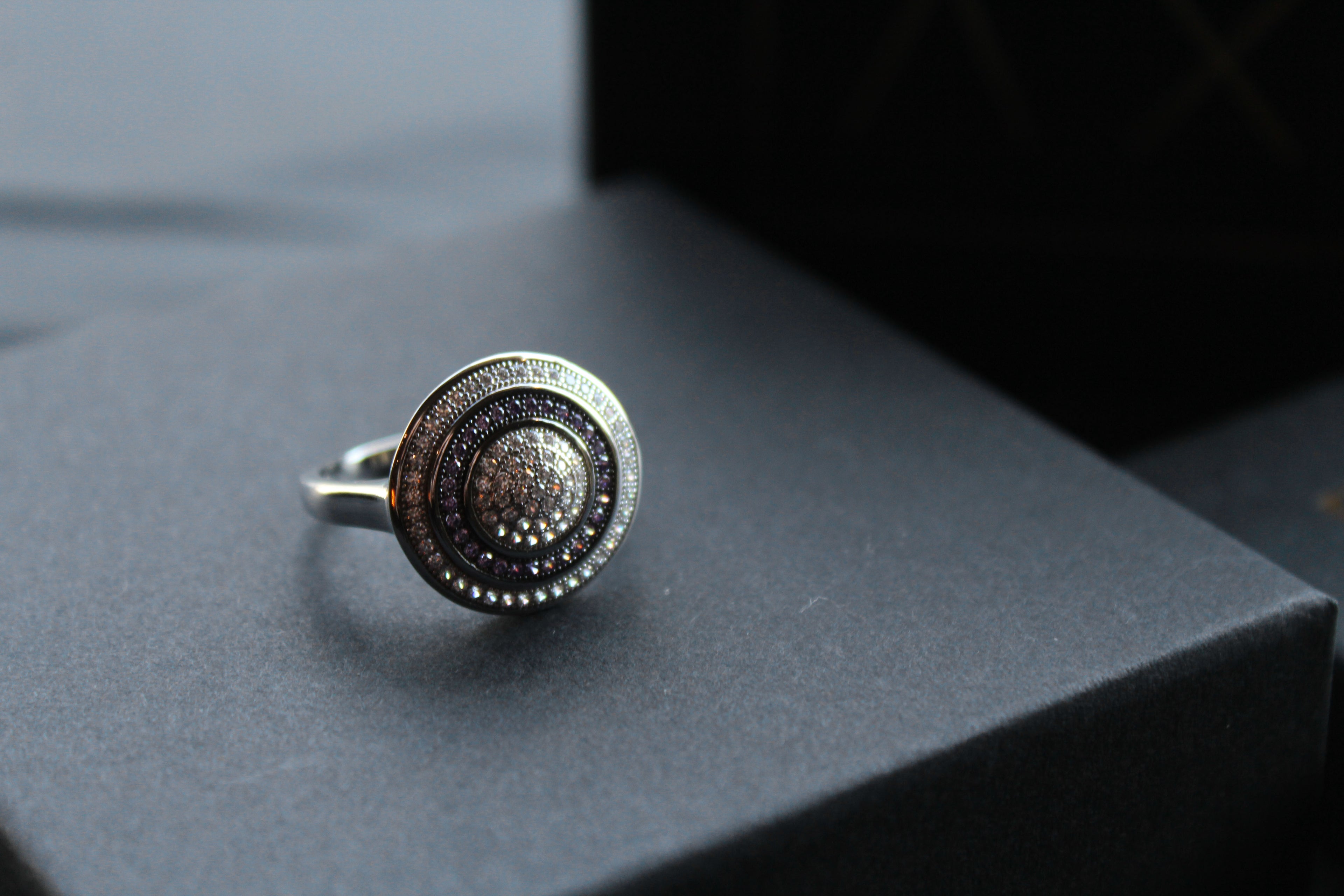 Cubic Zirconia Amethyst Ring