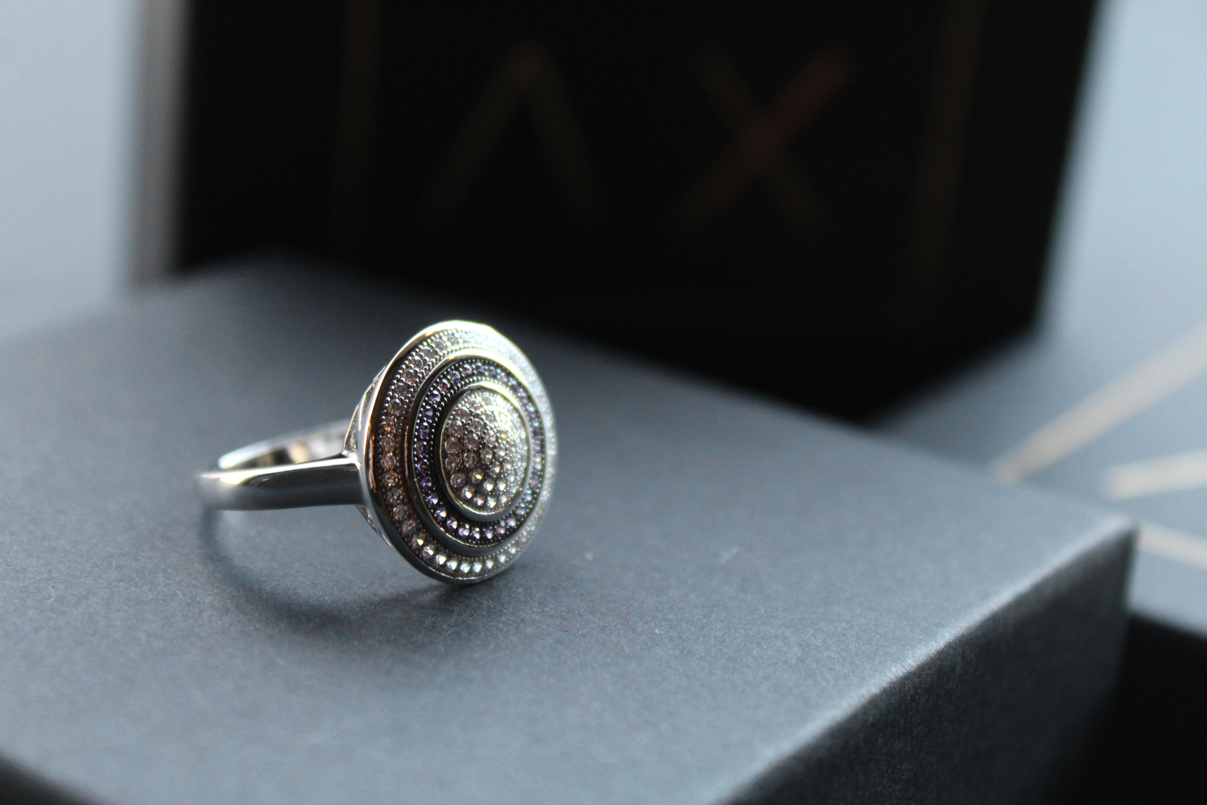 Cubic Zirconia Amethyst Ring