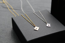 Load image into Gallery viewer, Clear CZ Love Letter Necklace
