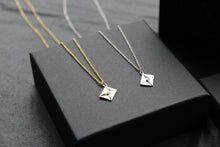 Load image into Gallery viewer, Clear CZ Love Letter Necklace
