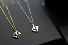 Load image into Gallery viewer, Clear CZ Love Letter Necklace
