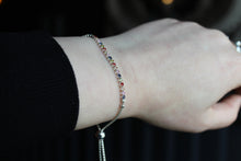 Load image into Gallery viewer, Cubic Zirconia Rainbow Slider Bracelet
