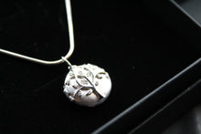 Load image into Gallery viewer, Clear CZ Tree of Life Textured Locket
