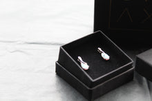 Load image into Gallery viewer, Cubic Zirconia &amp; Opalite Earrings
