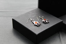 Load image into Gallery viewer, Cutlery Earrings with Amber
