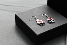 Load image into Gallery viewer, Cutlery Earrings with Amber
